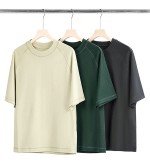 2024 Cotone T-Shirt Semplice Girocollo Sciolto Con Cappuccio Uomini - SHJ66C