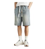 2024 Tempo Libero Sciolto Denim Short Semplice Dritto Uomini - YJH2611